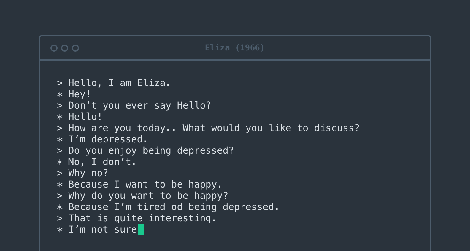 the chatbot eliza